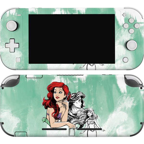 Disney Princess Ariel Sketch Art Nintendo Switch Lite Skin