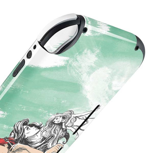 Disney Princess Ariel Sketch Art Nintendo Switch Lite Skin
