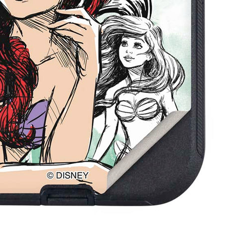Disney Princess Ariel Sketch Art Otterbox Defender iPhone Skin