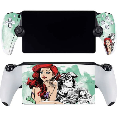 Disney Princess Ariel Sketch Art PlayStation Portal Remote Player Skin