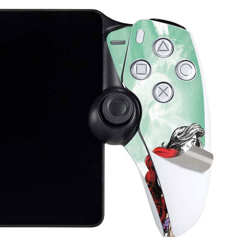 Disney Princess Ariel Sketch Art PlayStation Portal Remote Player Skin