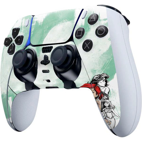 Disney Princess Ariel Sketch Art PS5 DualSense Edge Pro Controller Skin