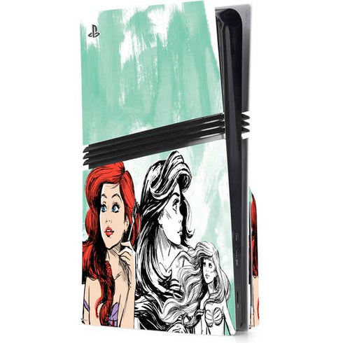 Disney Princess Ariel Sketch Art PlayStation PS5 Skins