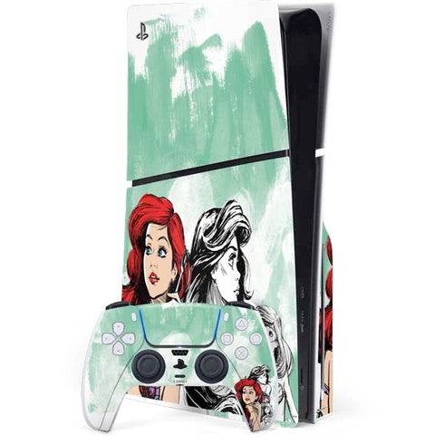 Disney Princess Ariel Sketch Art PlayStation PS5 Skins