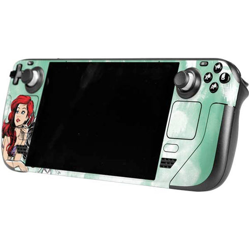 Disney Princess Ariel Sketch Art Steam Deck Handheld Gaming Computer OLED Skin