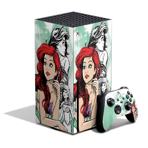 Disney Princess Ariel Sketch Art Xbox Series X Bundle Skin