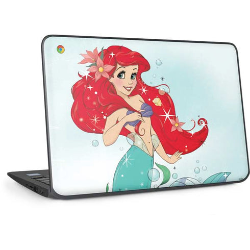 Disney The Little Mermaid Ariel Sparkles Art HP Chromebook Skin