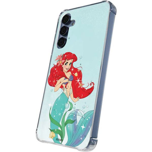 Disney The Little Mermaid Ariel Sparkles Art Galaxy A35 5G Clear Case