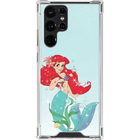 Disney The Little Mermaid Ariel Sparkles Art Galaxy S23 Ultra Clear Case