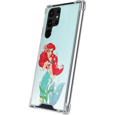 Disney The Little Mermaid Ariel Sparkles Art Galaxy S23 Ultra Clear Case