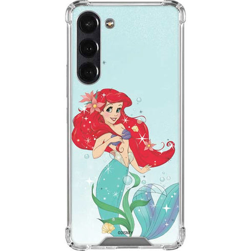 Disney The Little Mermaid Ariel Sparkles Art Galaxy S24 FE Clear Case