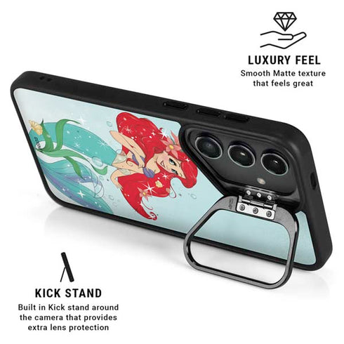 Disney The Little Mermaid Ariel Sparkles Art Galaxy S24 Plus Kickstand Case
