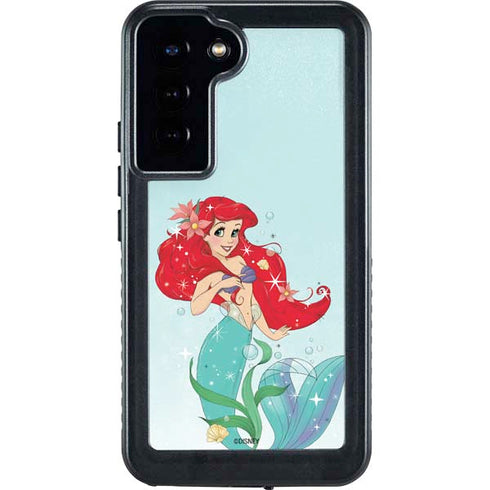 Disney The Little Mermaid Ariel Sparkles Art Galaxy S24 Plus Waterproof Case
