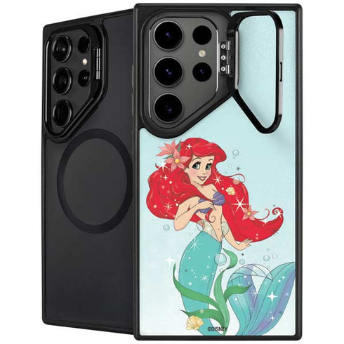 Disney The Little Mermaid Ariel Sparkles Art Galaxy S25 Ultra Kickstand Case