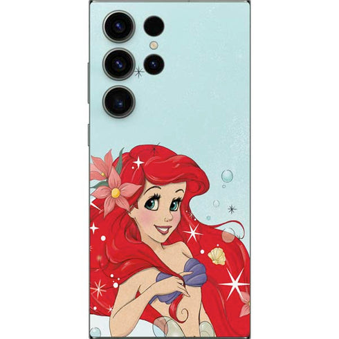 Disney The Little Mermaid Ariel Sparkles Art Galaxy S25 Ultra Skin