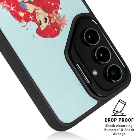 Disney The Little Mermaid Ariel Sparkles Art Galaxy S25 FE Kickstand Case