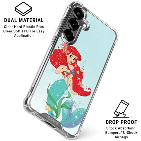 Disney The Little Mermaid Ariel Sparkles Art Galaxy S26 Clear Case