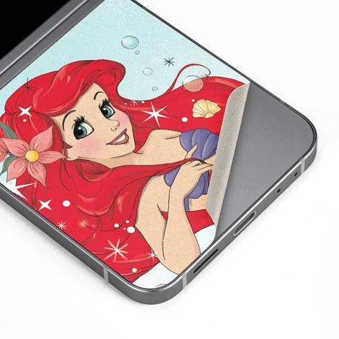 Disney The Little Mermaid Ariel Sparkles Art Galaxy Z Flip6 Skin