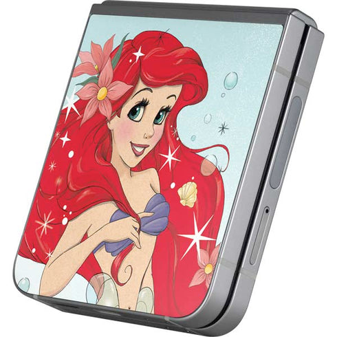 Disney The Little Mermaid Ariel Sparkles Art Galaxy Z Flip6 Skin