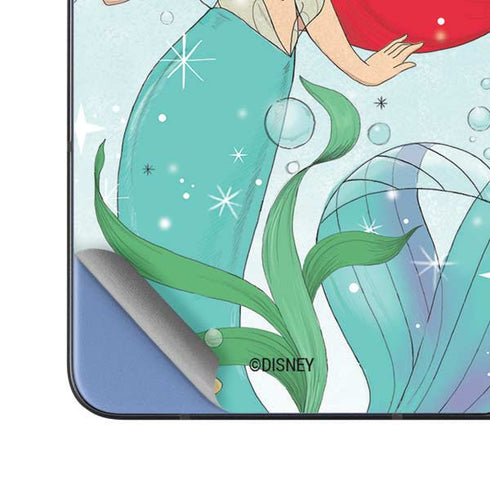 Disney The Little Mermaid Ariel Sparkles Art Galaxy Z Fold5 5G Skin