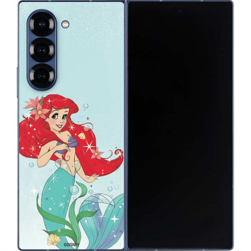 Disney The Little Mermaid Ariel Sparkles Art Galaxy Z Fold6 Skin