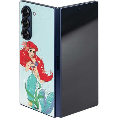 Disney The Little Mermaid Ariel Sparkles Art Galaxy Z Fold6 Skin