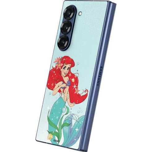 Disney The Little Mermaid Ariel Sparkles Art Galaxy Z Fold6 Skin