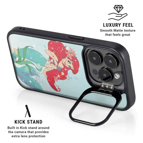 Disney The Little Mermaid Ariel Sparkles Art iPhone 13 Pro Kickstand Case