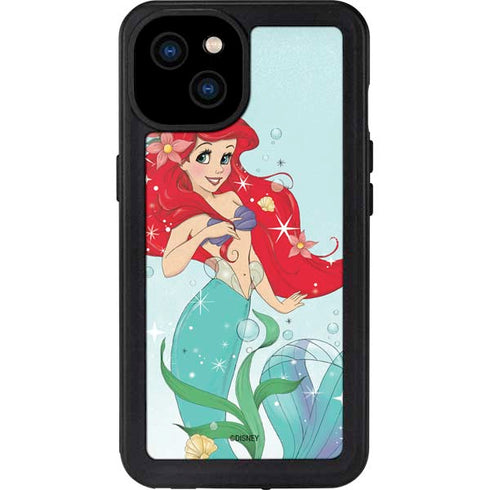 Disney The Little Mermaid Ariel Sparkles Art iPhone 15 Plus Waterproof Case