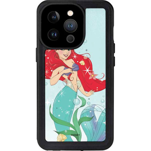 Disney The Little Mermaid Ariel Sparkles Art iPhone 15 Pro Waterproof Case