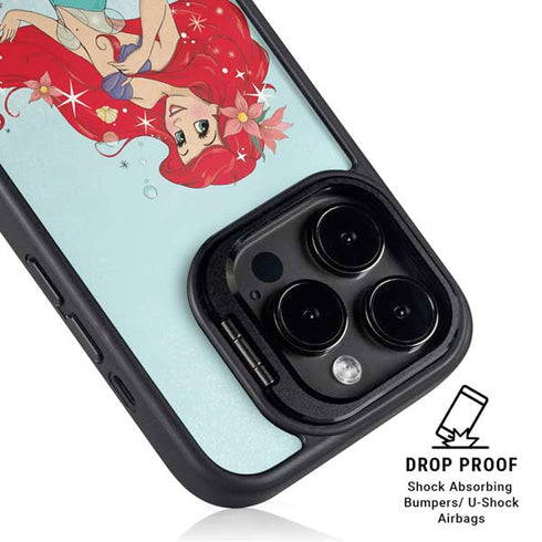 Disney The Little Mermaid Ariel Sparkles Art iPhone 16 Pro Kickstand Case