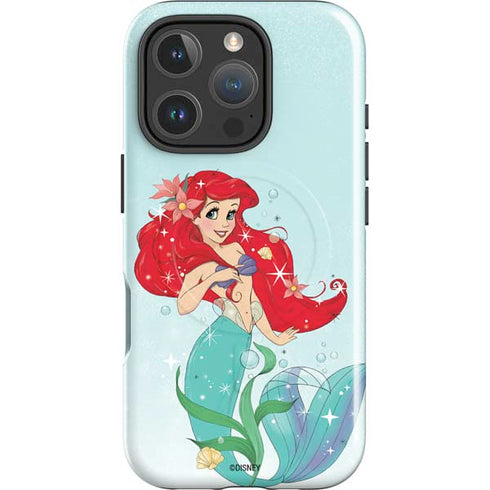 Disney The Little Mermaid Ariel Sparkles Art iPhone 16 Pro Magsafe Impact Case