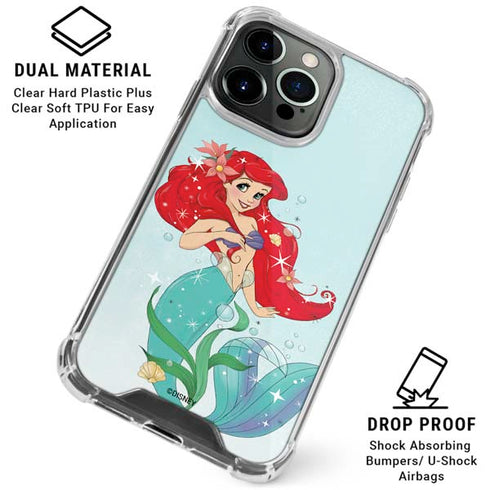Disney The Little Mermaid Ariel Sparkles Art iPhone 16 Pro Max Clear Case