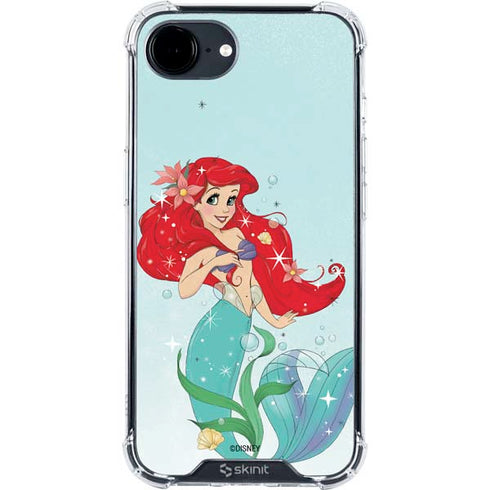 Disney The Little Mermaid Ariel Sparkles Art iPhone 16e Clear Case