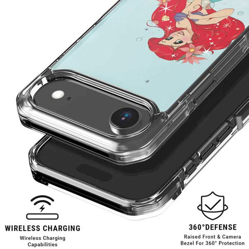Disney The Little Mermaid Ariel Sparkles Art iPhone 17 Air Clear Case