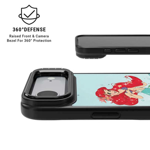 Disney The Little Mermaid Ariel Sparkles Art iPhone 17 Air Kickstand Case