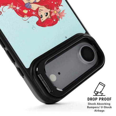 Disney The Little Mermaid Ariel Sparkles Art iPhone 17 Air Kickstand Case