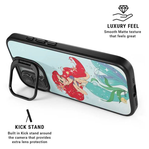 Disney The Little Mermaid Ariel Sparkles Art iPhone 17 Kickstand Case