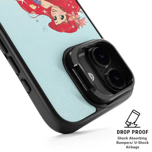 Disney The Little Mermaid Ariel Sparkles Art iPhone 17 Kickstand Case