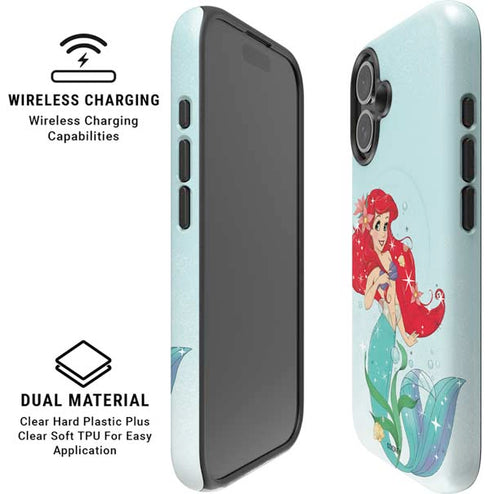 Disney The Little Mermaid Ariel Sparkles Art iPhone 17 Magsafe Impact Case