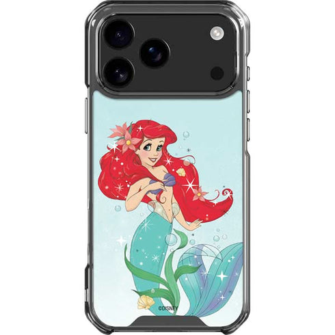 Disney The Little Mermaid Ariel Sparkles Art iPhone 17 Pro Max Clear Case