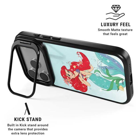 Disney The Little Mermaid Ariel Sparkles Art iPhone 17 Pro Max Kickstand Case