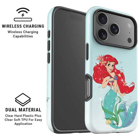 Disney The Little Mermaid Ariel Sparkles Art iPhone 17 Pro Max Magsafe Impact Case