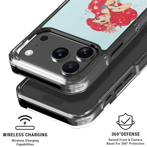 Disney The Little Mermaid Ariel Sparkles Art iPhone 18 Pro Clear Case