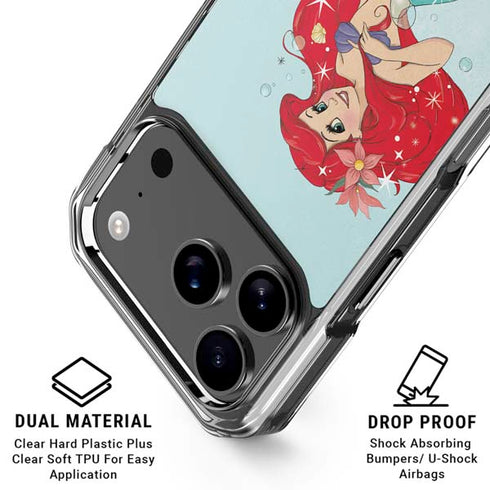 Disney The Little Mermaid Ariel Sparkles Art iPhone 18 Pro Clear Case