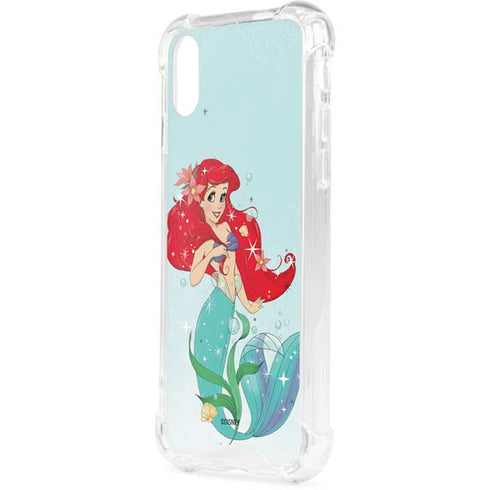 Disney The Little Mermaid Ariel Sparkles Art iPhone XS Clear Case