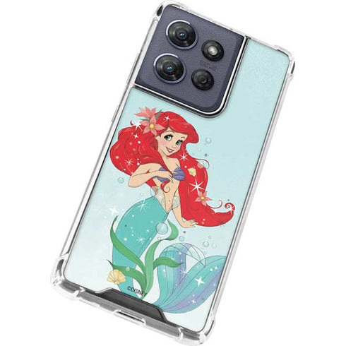 Disney The Little Mermaid Ariel Sparkles Art Moto G 5G (2025) Clear Case