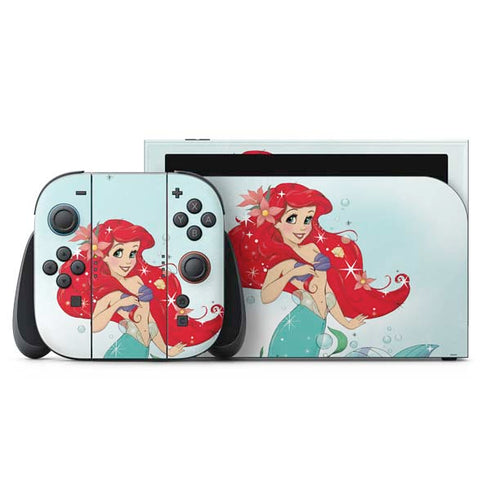 Disney The Little Mermaid Ariel Sparkles Art Nintendo Skins