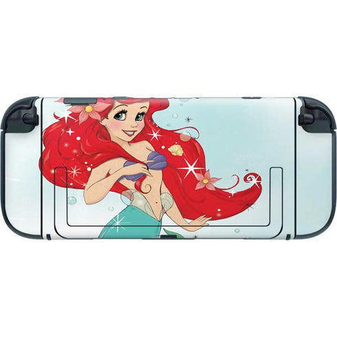 Disney The Little Mermaid Ariel Sparkles Art Nintendo Switch 2 (2025) with Joy-Con Skin