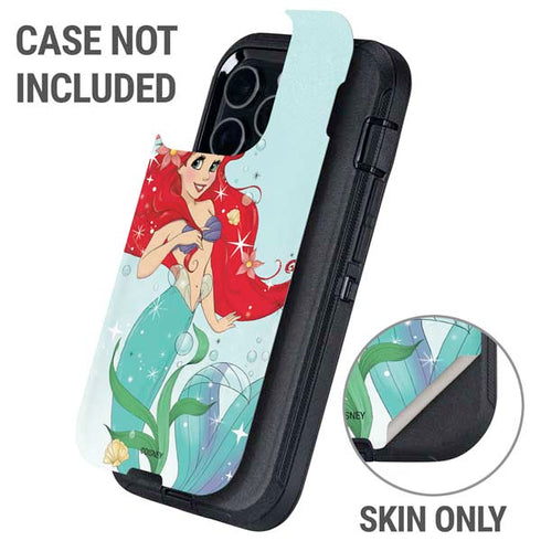 Disney The Little Mermaid Ariel Sparkles Art Otterbox Defender iPhone Skin